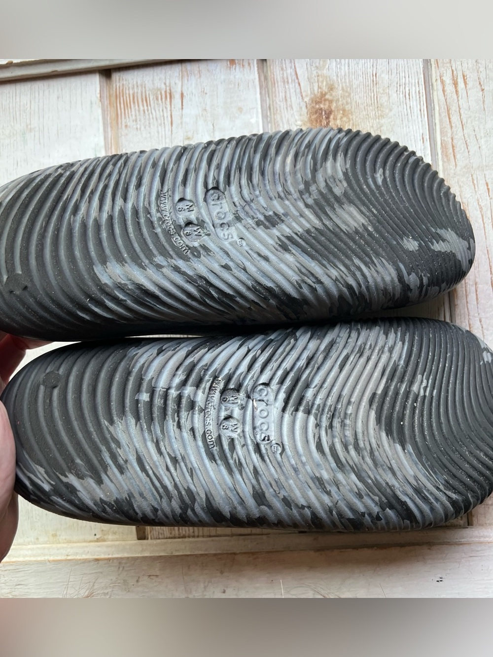 Crocs Mellow Marbled Recovery Slide Sandals - Picture 4 of 10
